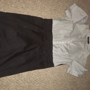 Limited button down work dress